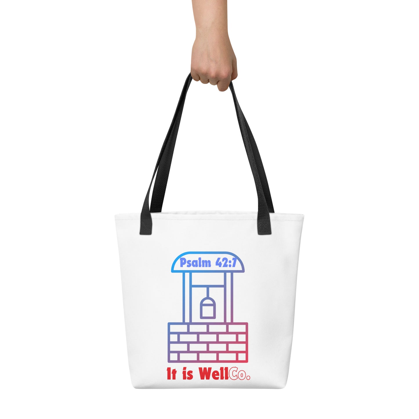 It Is Well White Tote bag