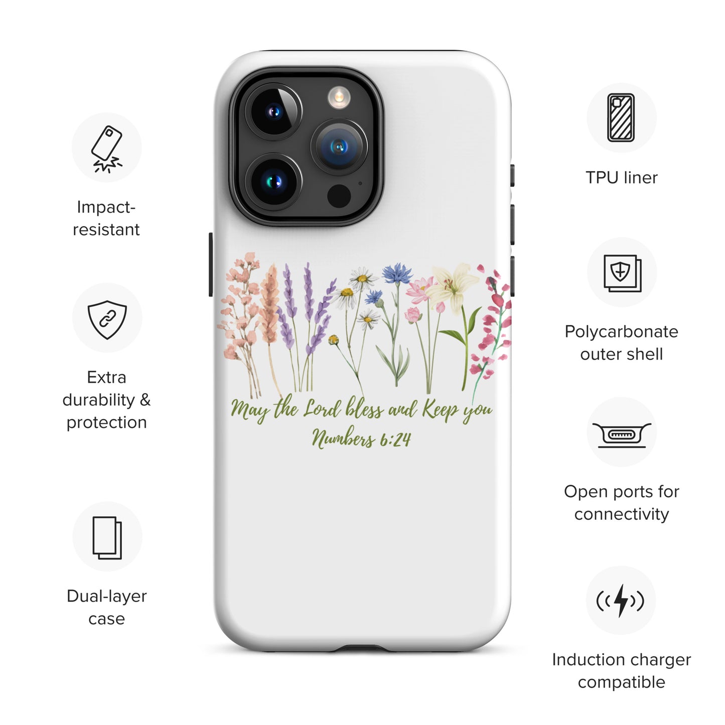 May the Lord Bless and Keep You Tough Case for iPhone®