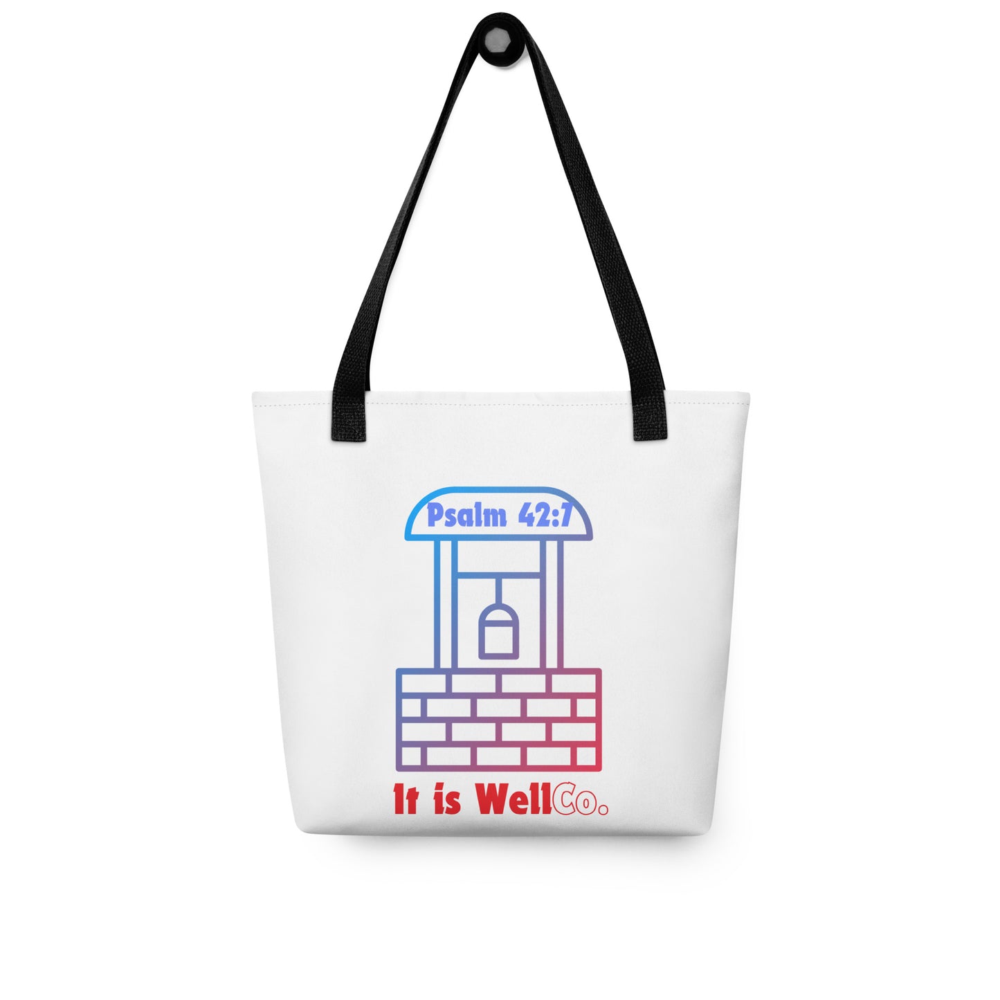 It Is Well White Tote bag