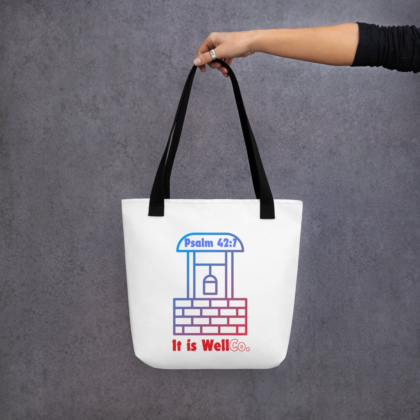 It Is Well White Tote bag