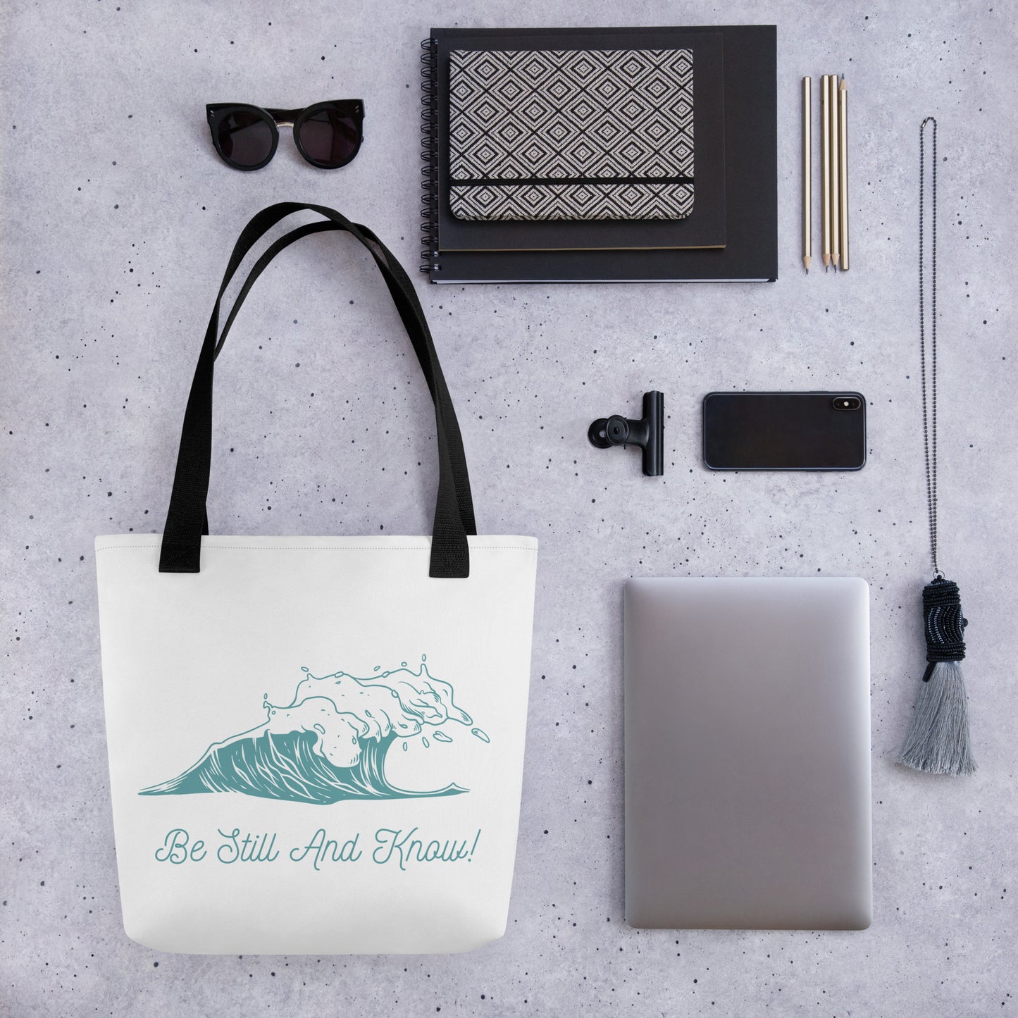 Be Still and Know Tote bag