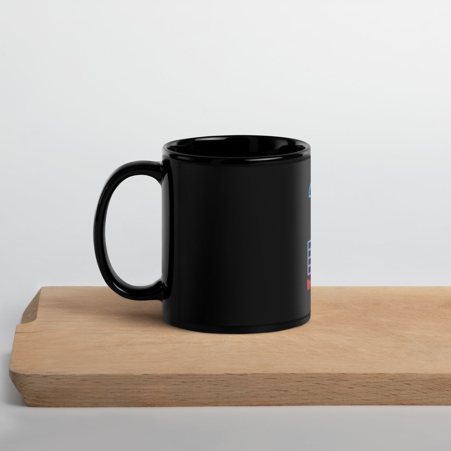 It Is Well Black Glossy Mug