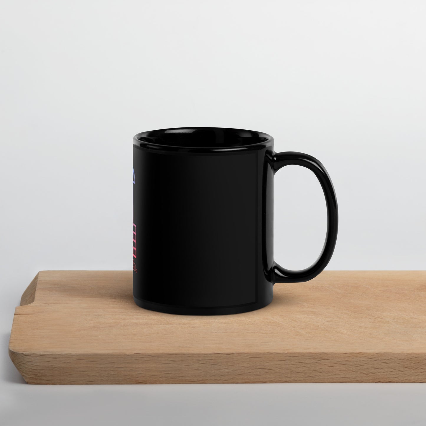 It Is Well Black Glossy Mug