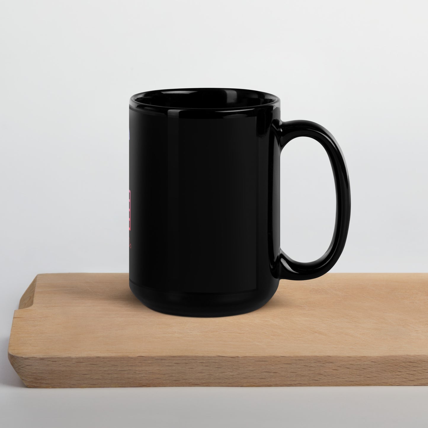 It Is Well Black Glossy Mug