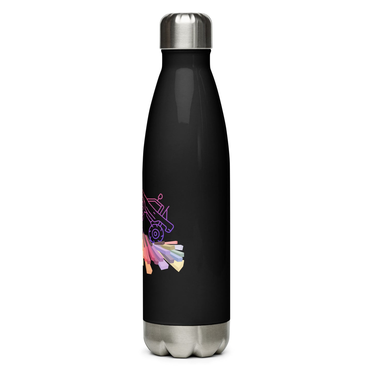 Let's Jam Black Stainless steel water bottle