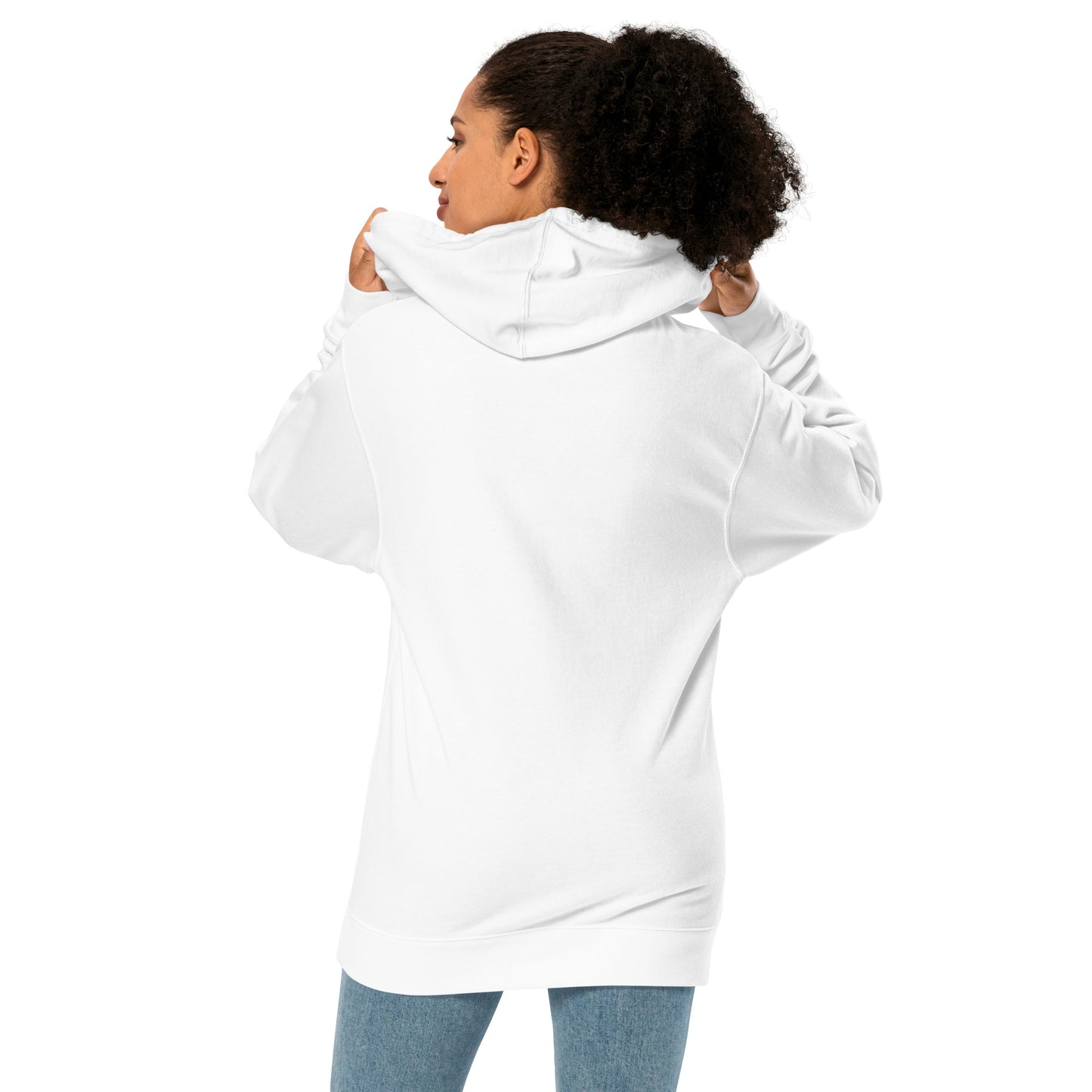 Be Still and Know White Unisex midweight hoodie