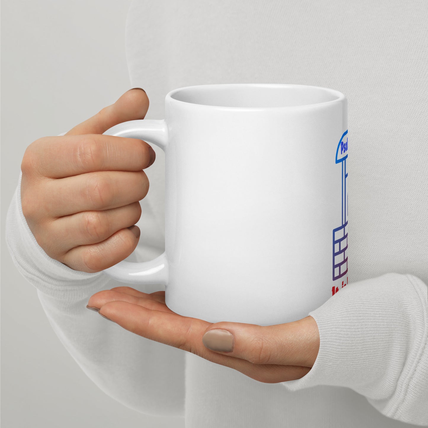 It Is Well White glossy mug