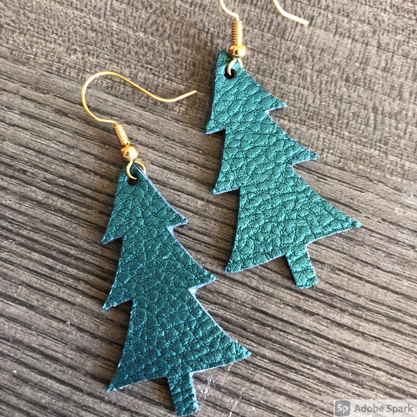 Handmade Christmas Tree Earrings