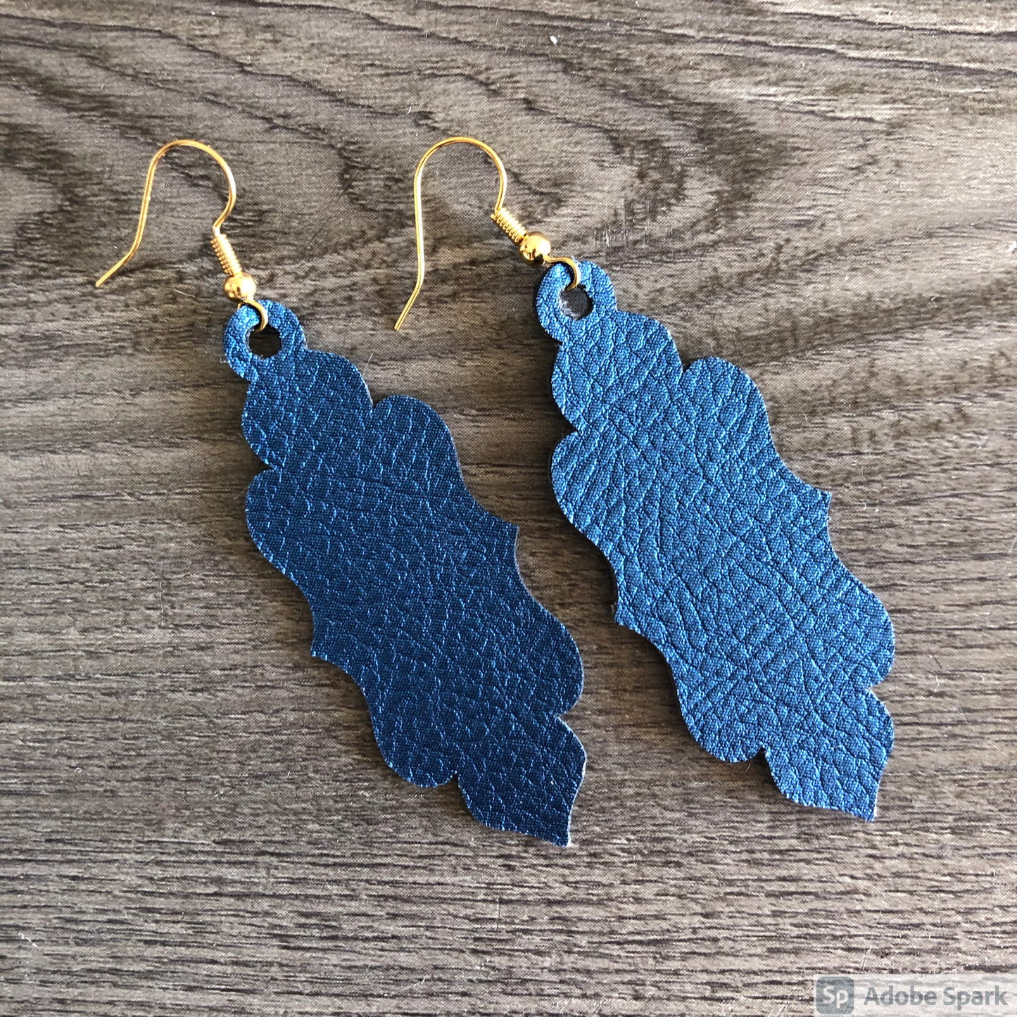 Handmade Blue Dangle Earrings